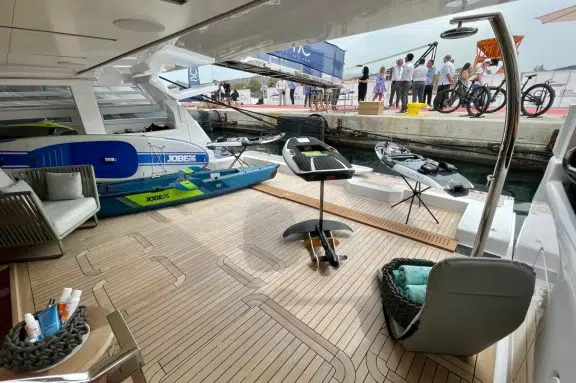 Superyacht OURANOS beach deck