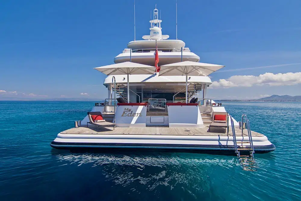 My Eden beach club superyacht in Greece