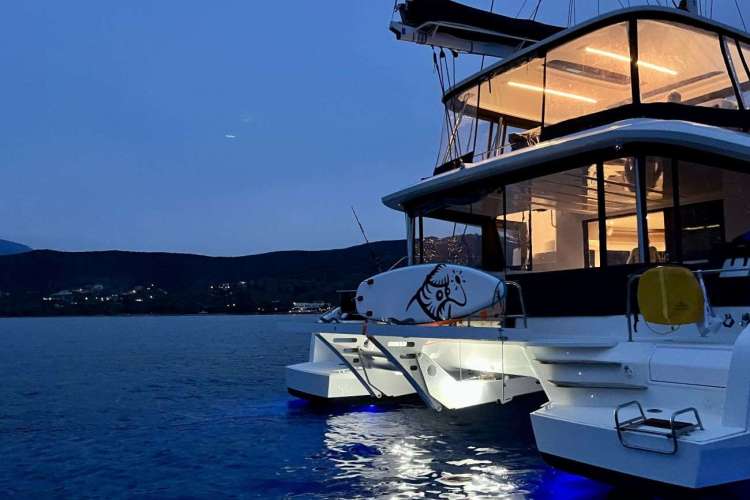 Aft deck at sundown