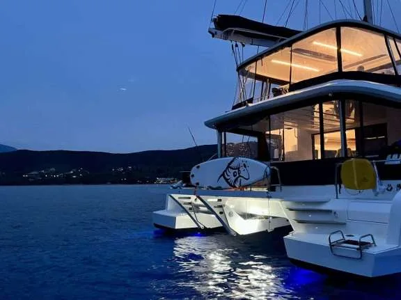 Aft deck at sundown