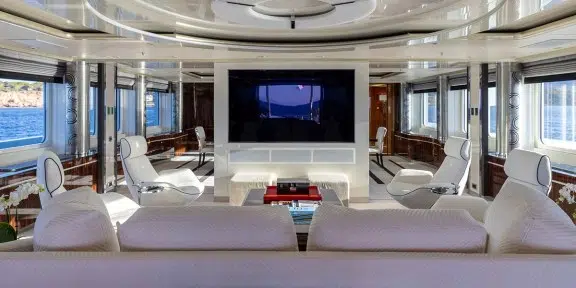 ALFA G Luxury Charter Yacht Oceanco 60M Custom Main Salon Seating