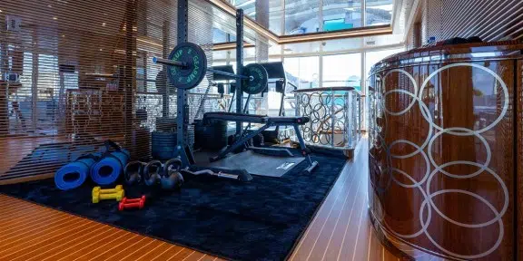 ALFA G Luxury Charter Yacht Oceanco 60M Custom Gym