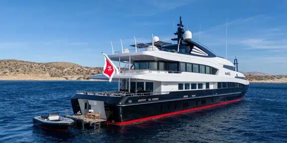 ALFA G Luxury Charter Yacht Oceanco 60M Custom Swim Platform