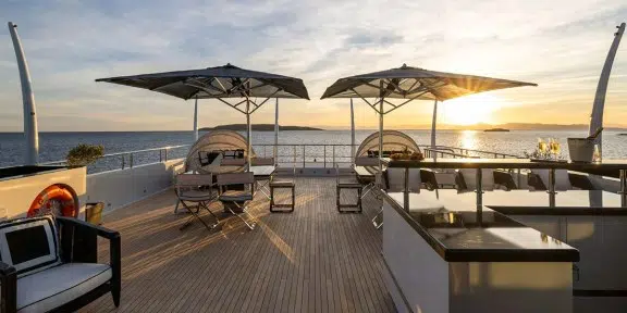 ALFA G Luxury Charter Yacht Oceanco 60M Custom Sundeck