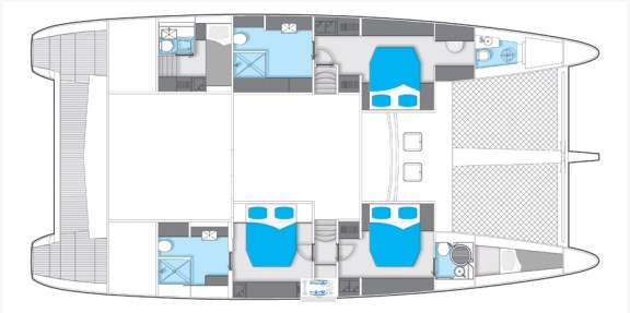 Catamaran DREAMLINER - Layout