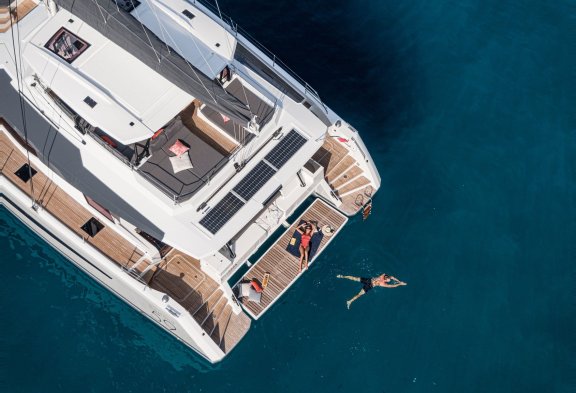 ALLURE 59 Aerial View of Aft