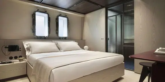 ALMAX Luxury Charter Yacht Sanlorenzo 50 Steel Double Cabin