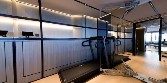 BEL1 Luxury Charter Yacht 50m Rossinavi Gym