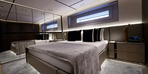 BEL1 Luxury Charter Yacht 50m Rossinavi Double Cabin