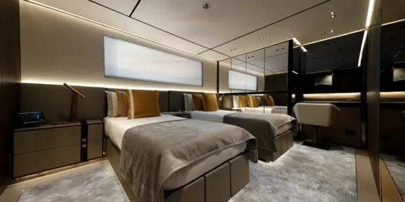 BEL1 Luxury Charter Yacht 50m Rossinavi Twin Cabin