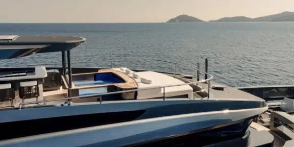 BEL1 Luxury Charter Yacht 50m Rossinavi Sun Deck Aft