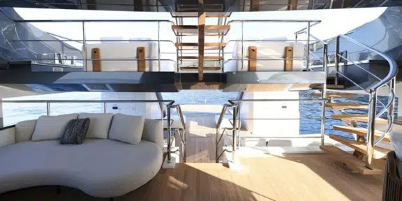 BEL1 Luxury Charter Yacht 50m Rossinavi Main Deck