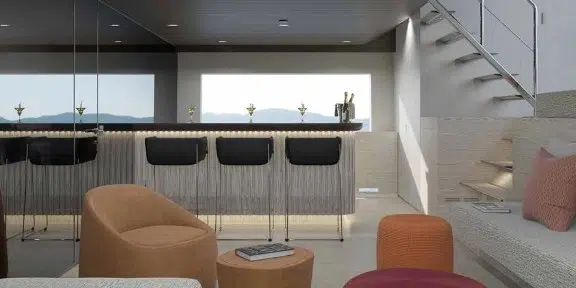 BESTIA Luxury Charter Yacht Sanlorenzo SP110 Salon