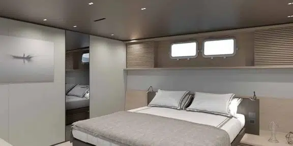 BESTIA Luxury Charter Yacht Sanlorenzo SP110 Double Cabin Bed