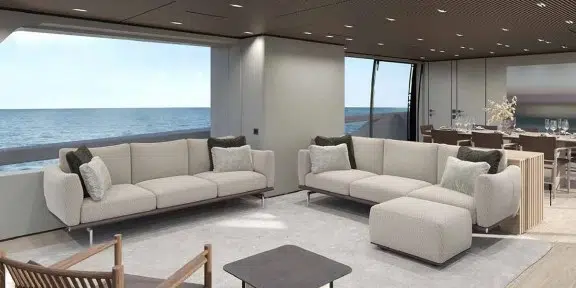 BESTIA Luxury Charter Yacht Sanlorenzo SP110 Main Salon