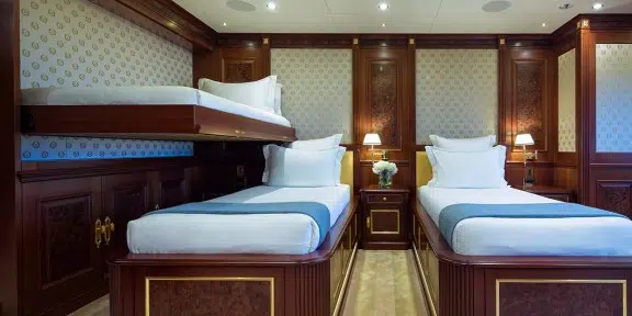 BLACK PEARL Luxury Sailing Charter Yacht Oceanco 105M Twin Cabin & Pullman