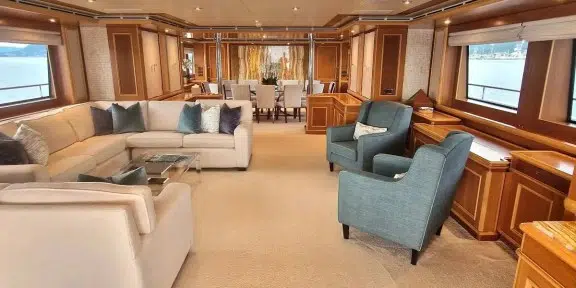 EMOTION Luxury Charter Yacht CRN Ancona 43M Main Deck Lounge