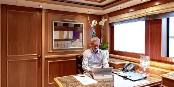 EMOTION Luxury Charter Yacht CRN Ancona 43M Master Office