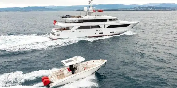 EMOTION Luxury Charter Yacht CRN Ancona 43M With Tender Crussing