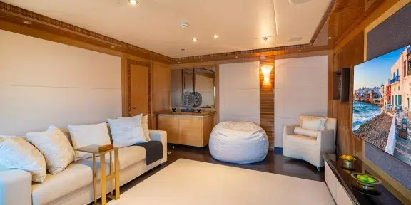 HOKULANI Luxury Charter Yacht Palmer Johnson PJ150 Media Room