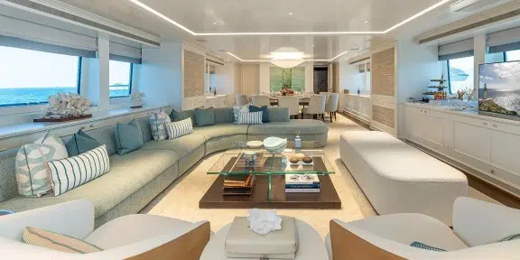 IDEFIX II Luxury Charter Yacht Hessen 4700 Series Main Salon