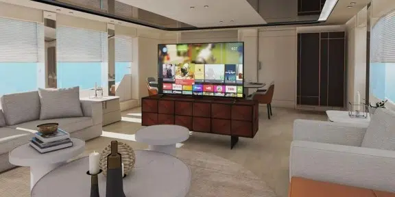 LADY LUNA Custom 32M Luxury Charter Yacht Salon