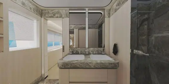 LADY LUNA Custom 32M Luxury Charter Yacht Ensuite