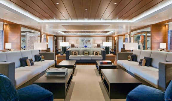 Profile: Yacht MARY-JEAN II's Saloon Pictured