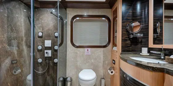 MEIRA Luxury Sailing Yacht 55M Custom yacht Twin Cabin Bathroom