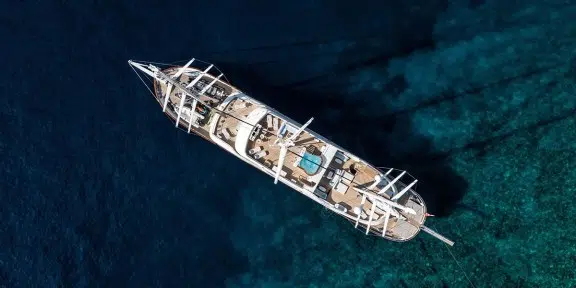 MEIRA Luxury Sailing Yacht 55M Custom yacht From top View