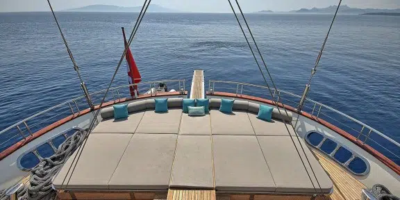 MEIRA Luxury Sailing Yacht 55M Custom yacht Sun Lounge Area