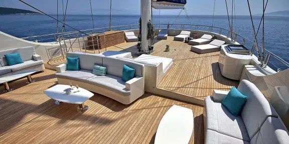 MEIRA Luxury Sailing Yacht 55M Custom yacht Deck Seating