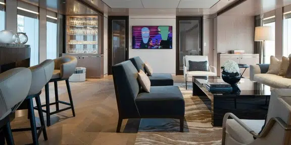 MOSKITO Luxury Charter Yacht Heesen 55M Steel Salon Seating Spots