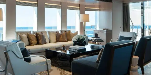 MOSKITO Luxury Charter Yacht Heesen 55M Steel Salon