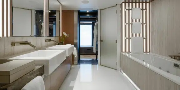 MOSKITO Luxury Charter Yacht Heesen 55M Steel Master Cabin Ensuite