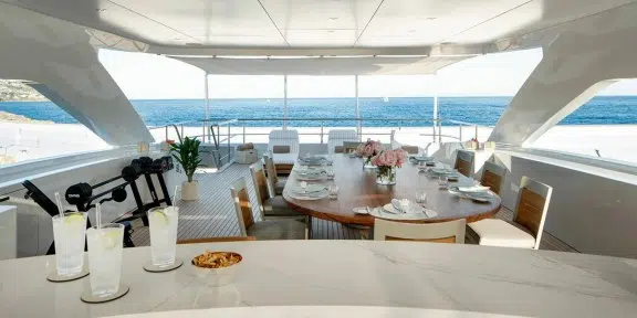 MOSKITO Luxury Charter Yacht Heesen 55M Steel Sundeck