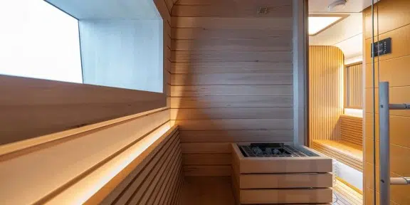SEAWOLF X Luxury Motor Eco Catamaran Charter Rossinavi 43m Custom Sauna