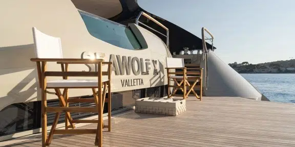 SEAWOLF X Luxury Motor Eco Catamaran Charter Rossinavi 43m Custom Swim Platform