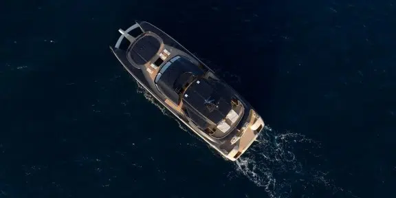 SEAWOLF X Luxury Motor Eco Catamaran Charter Rossinavi 43m Custom Aerila View Top