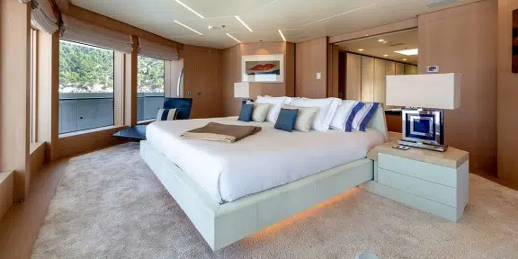 STELLA MARIS Luxury Charter Yacht Viareggio SuperYacht 72M Master Cabin