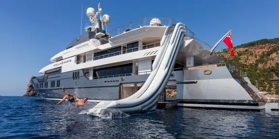 STELLA MARIS Luxury Charter Yacht Viareggio SuperYacht 72M Water Slide