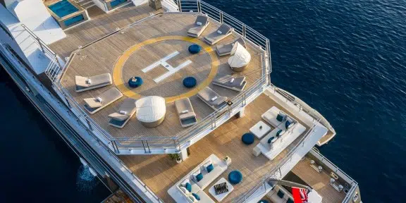 STELLA MARIS Luxury Charter Yacht Viareggio SuperYacht 72M Aerial View