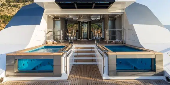 STELLA MARIS Luxury Charter Yacht Viareggio SuperYacht 72M Pools