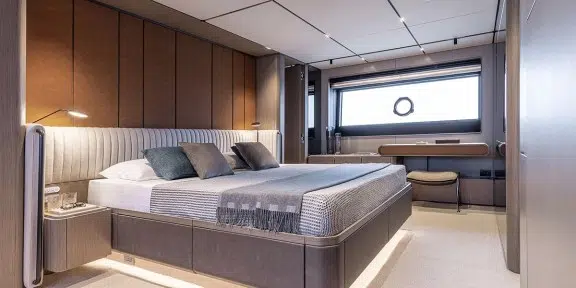 TETHYS Luxury Charter Yacht Ferretti Infynito 90 Double Cabin