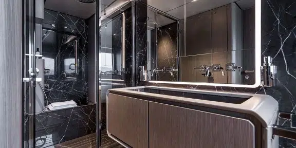 TETHYS Luxury Charter Yacht Ferretti Infynito 90 Double Ensuite