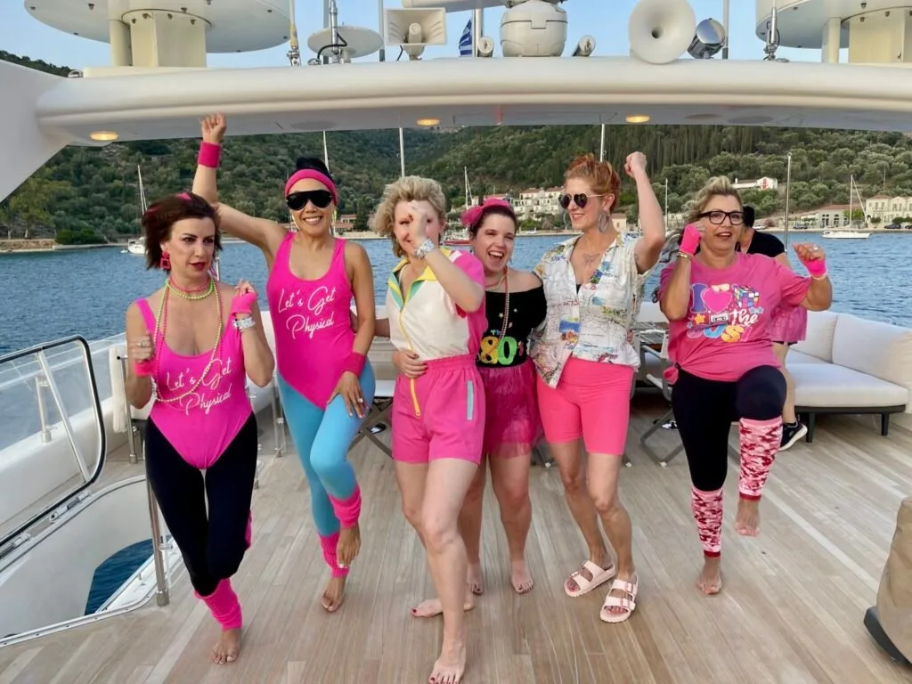 Guests in fitness outfits