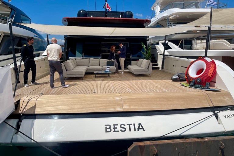 Motor yacht BESTIA at MEDYS Yacht Show in Nafplio Greece