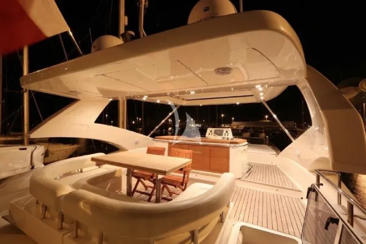 Fly Bridge deck at Night
