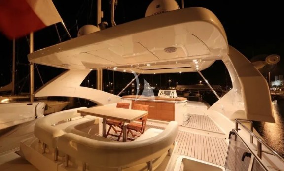 Fly Bridge deck at Night