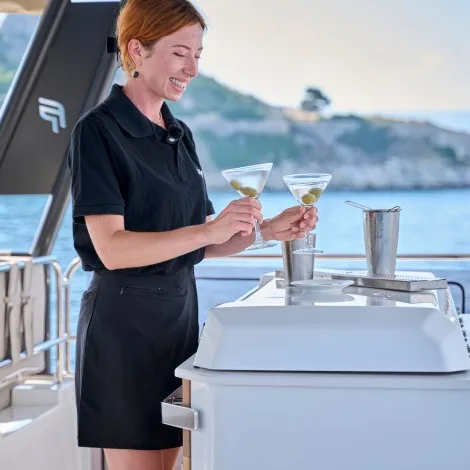 Crew of ARIVA|Fiona Kubin — Stewardess